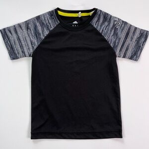 Adidas Black and Gray Sports Athletic Tee
